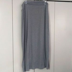 Womens grey maxi skirt